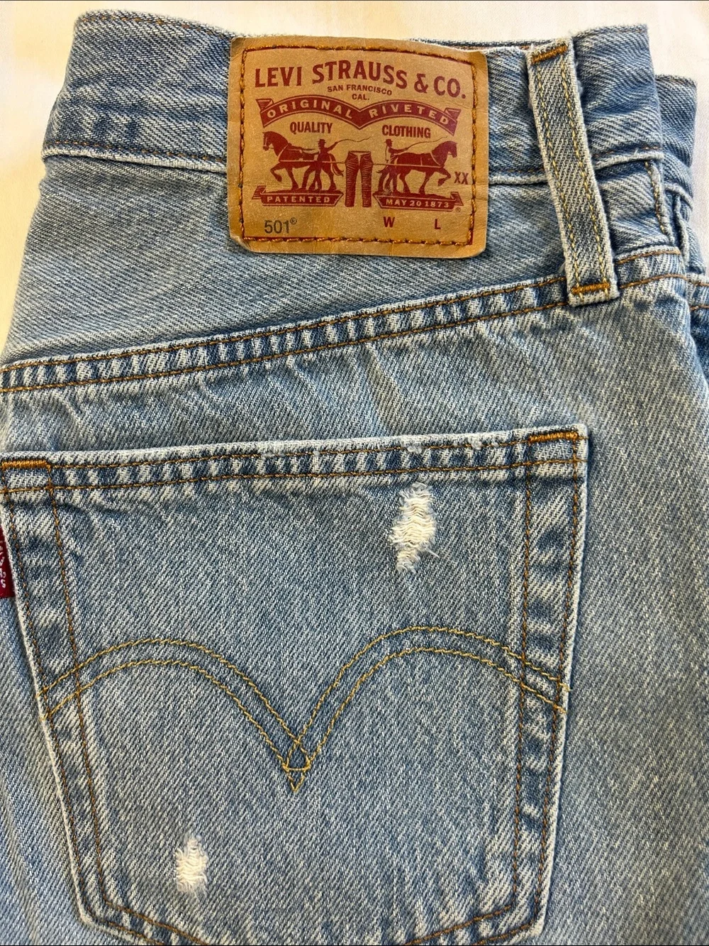 501 Levi Denim Shorts
